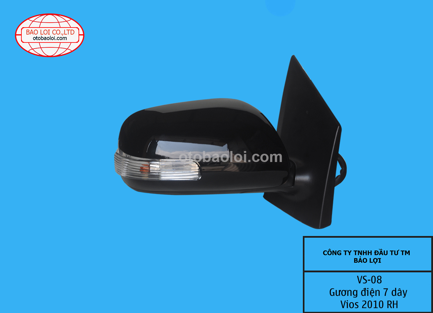 Gương điện 7 dây Vios 2010 RH