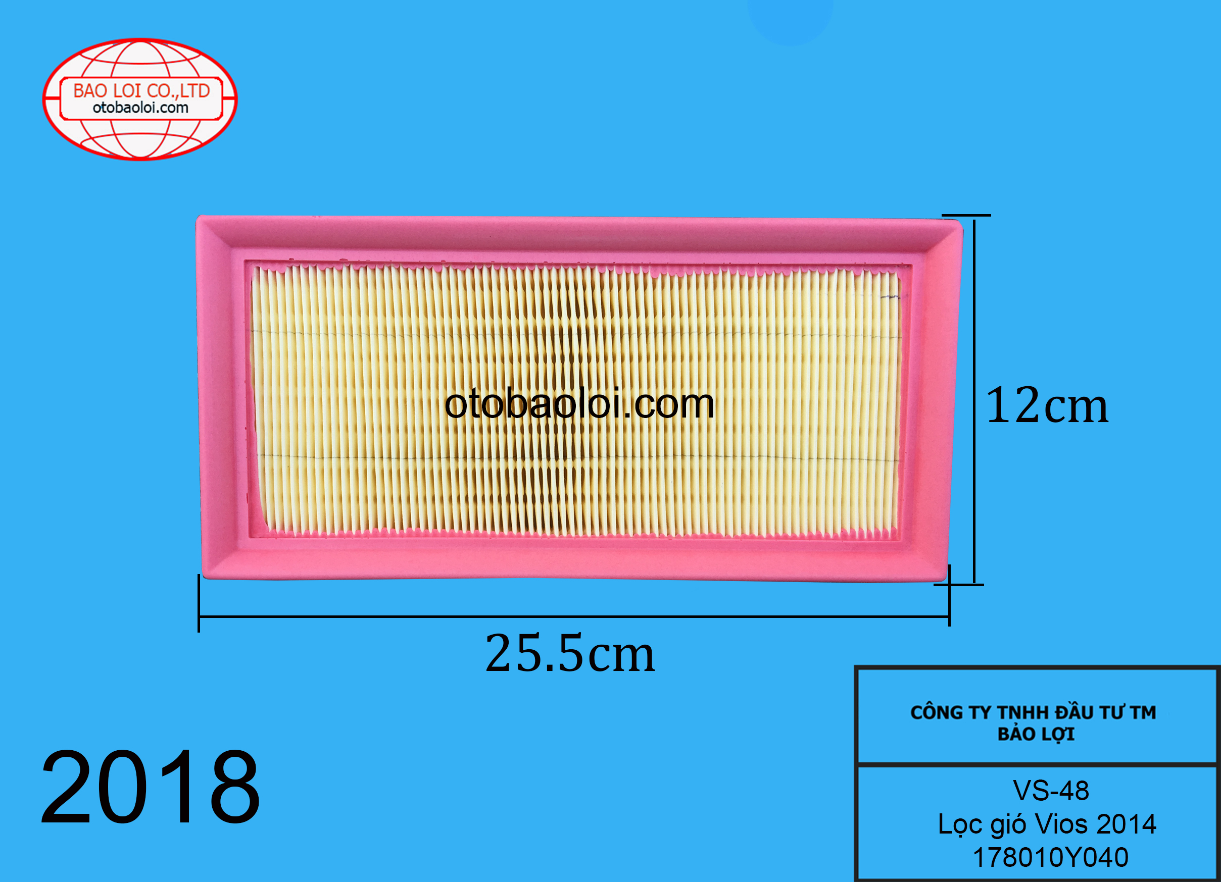 Lọc gió Vios 2014 178010Y040