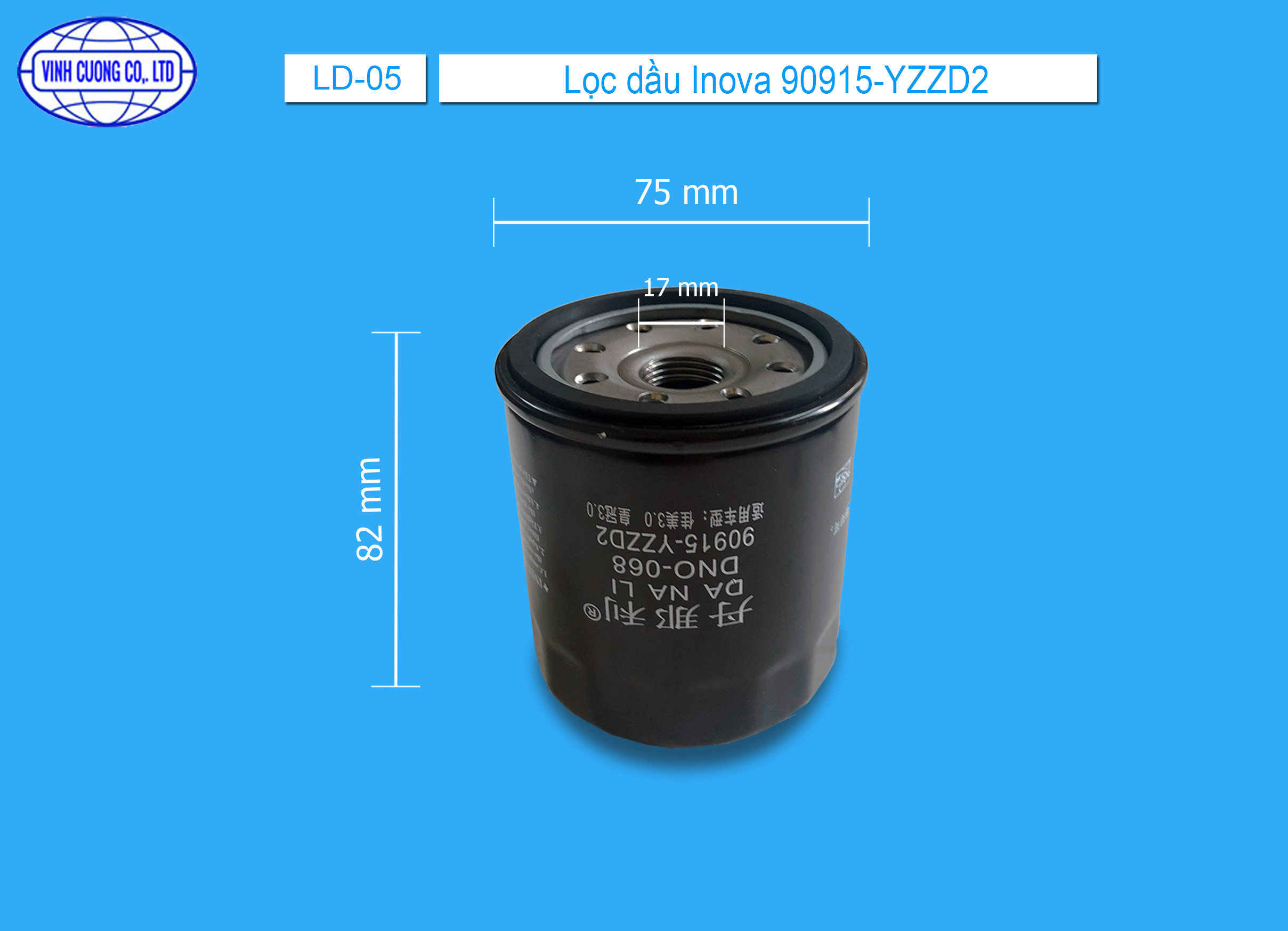 Lọc dầu Inova 90915-YZZD2