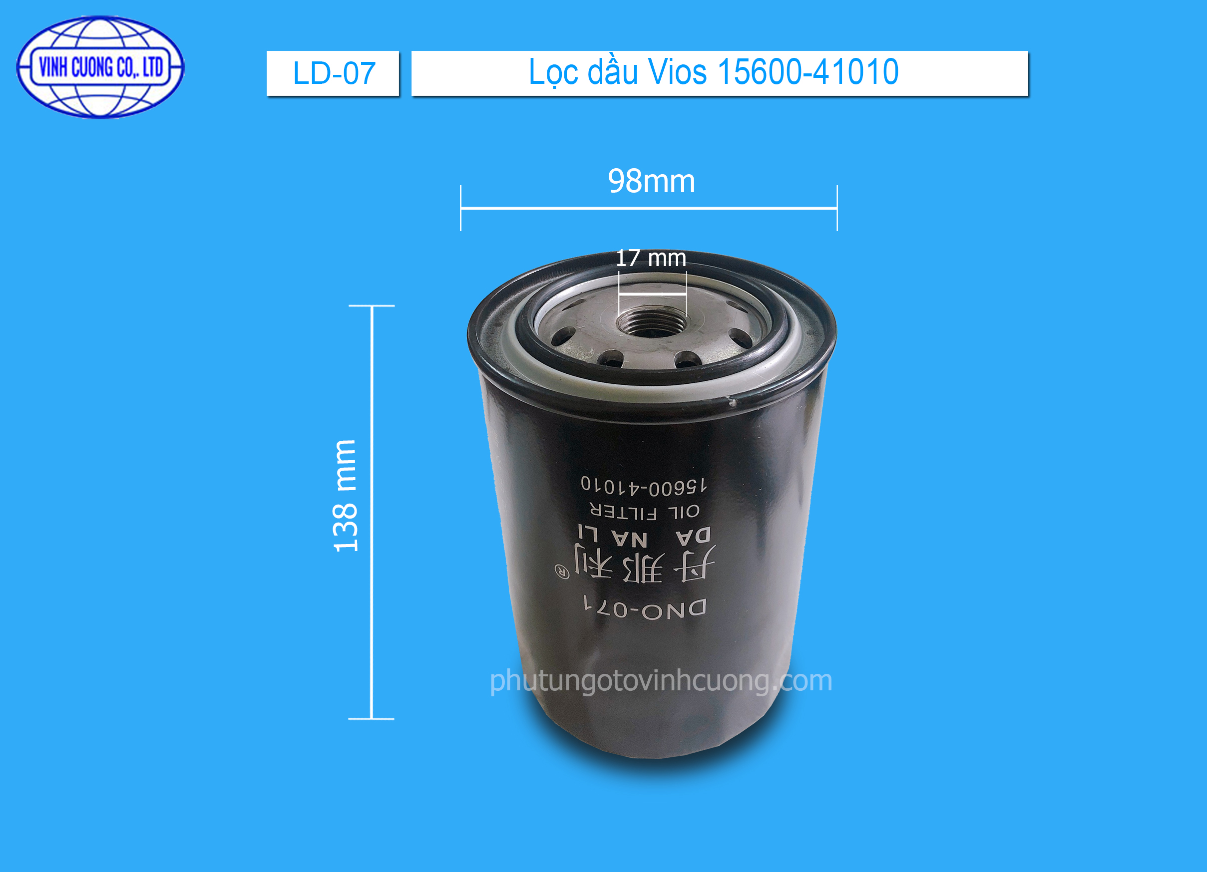 Lọc dầu Toyota  Coaster  15600-41010