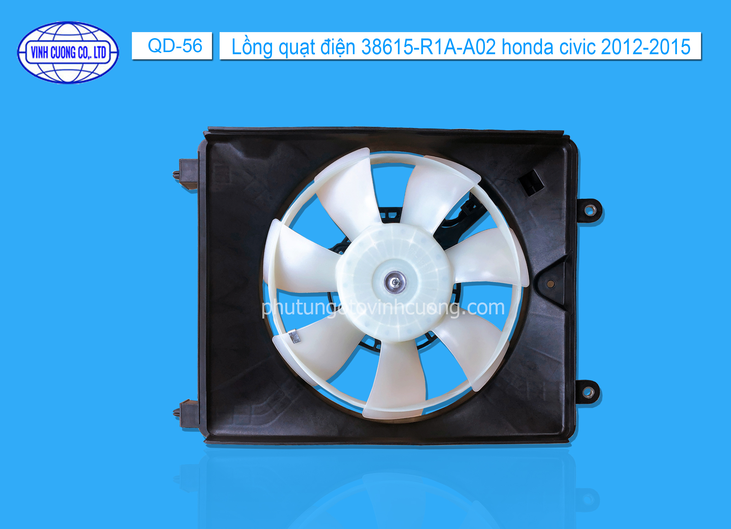 Lồng quạt điện 38615-R1A-A02 honda civic 2012-2015