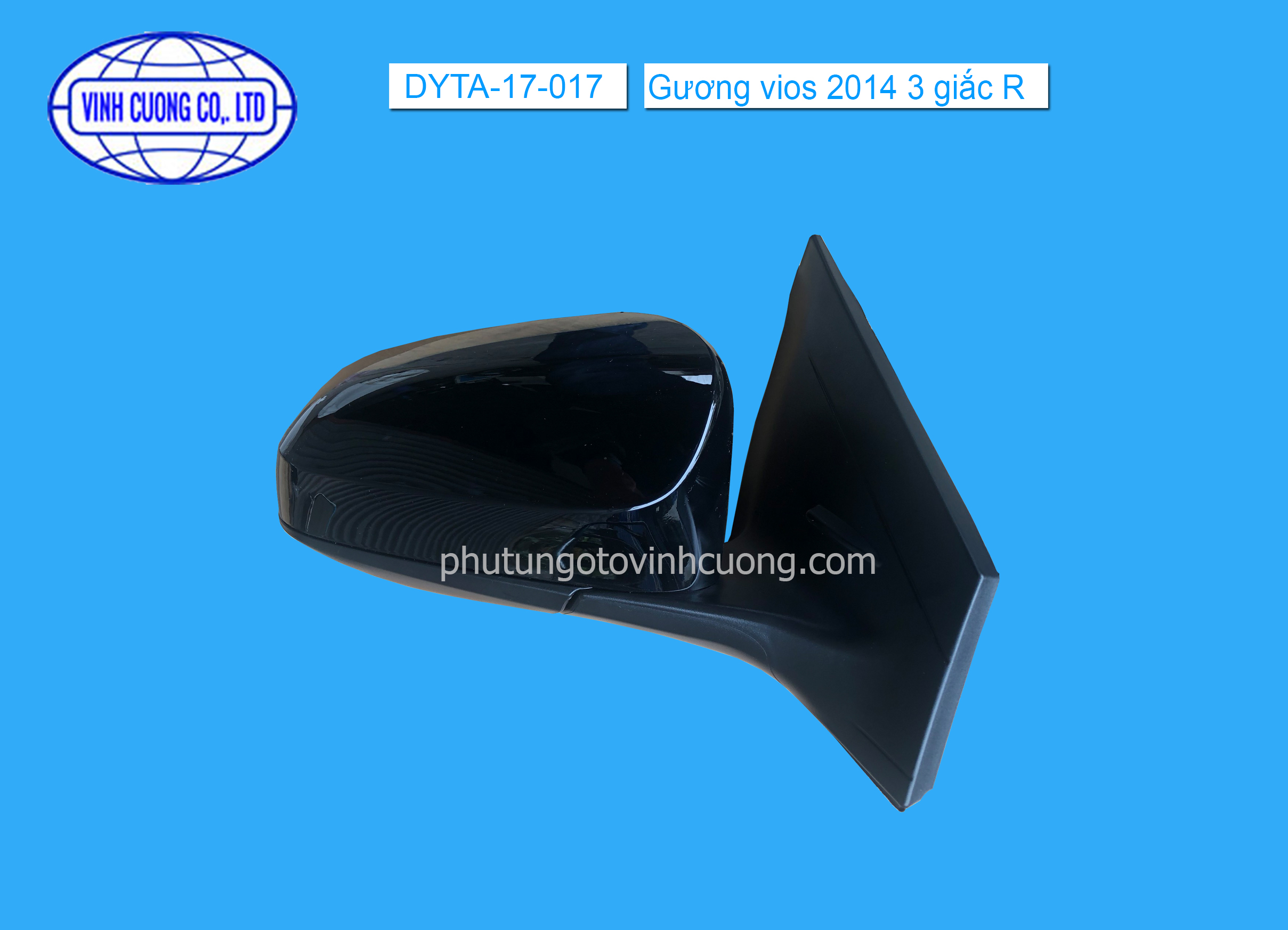 Gương vios 2014 3 giắc R