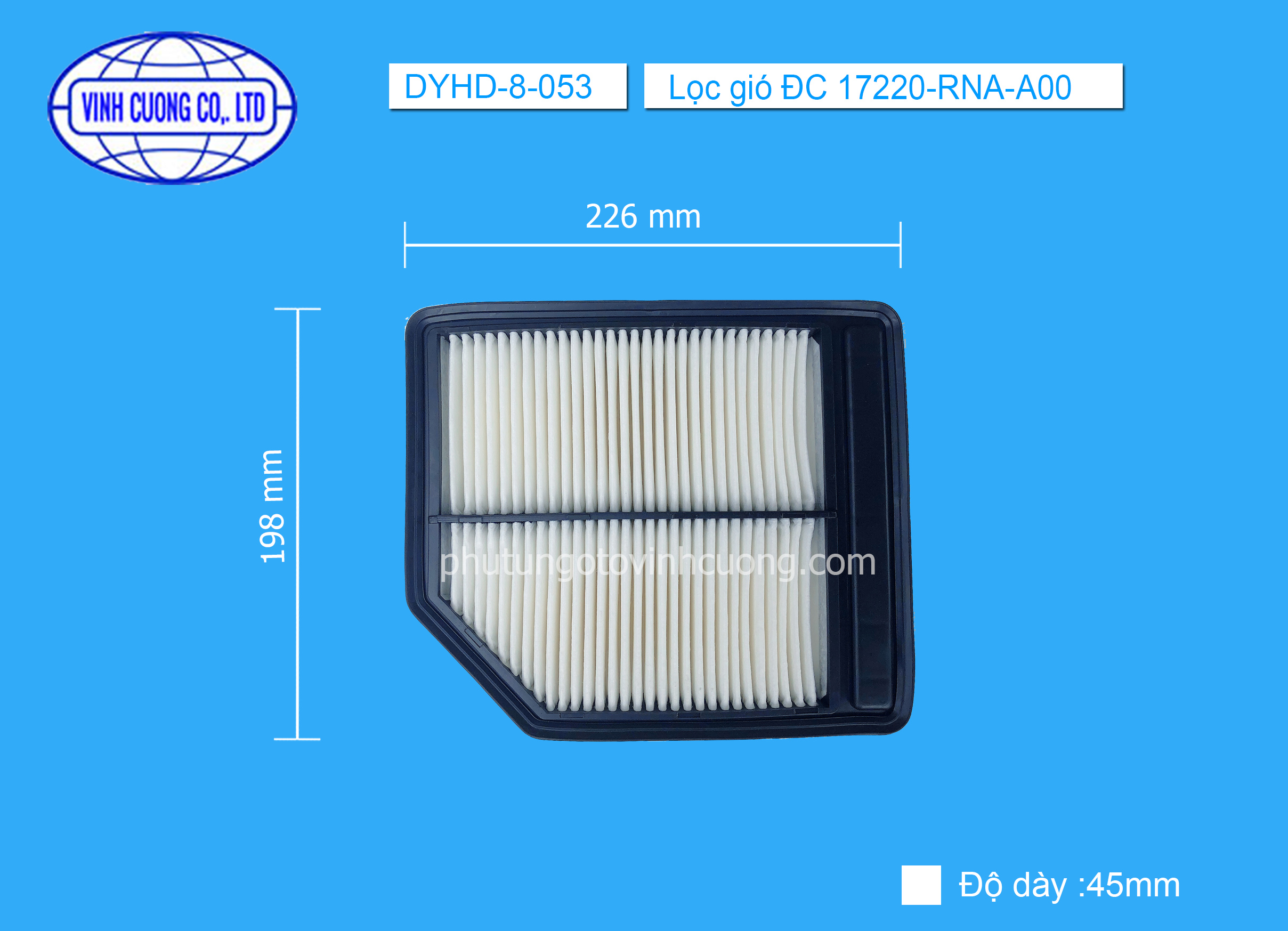 Lọc gió ĐC 17220-RNA-A00