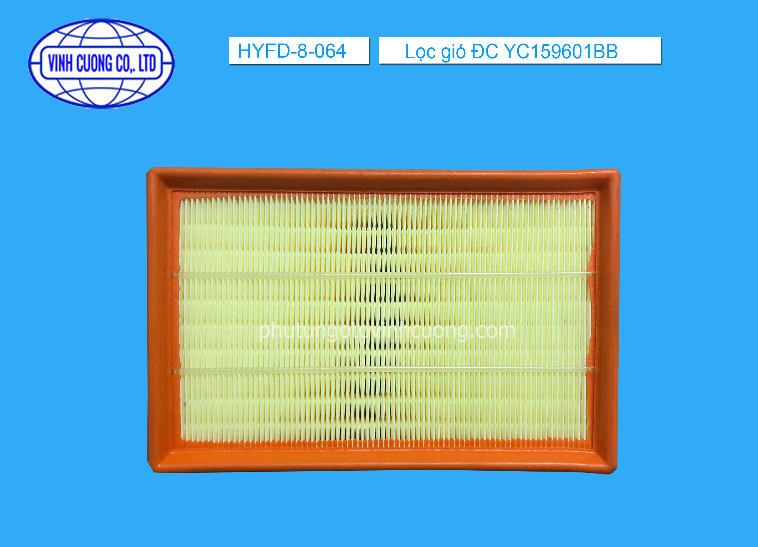 Lọc gió ĐC YC159601BB Ford Transit  2005 - 2015 ( LƯỚI)