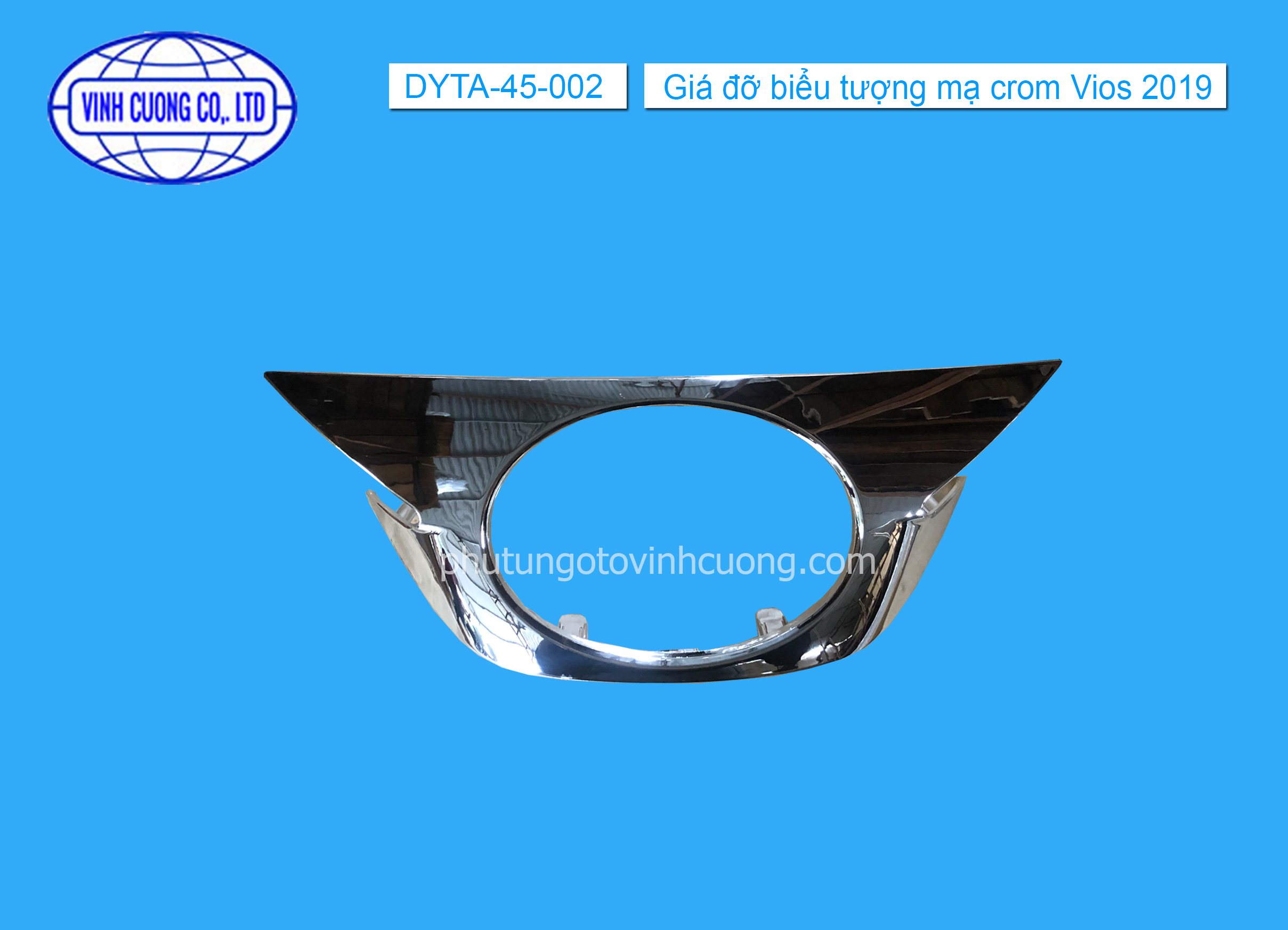 Giá đỡ biểu tượng mạ crom Vios 2019