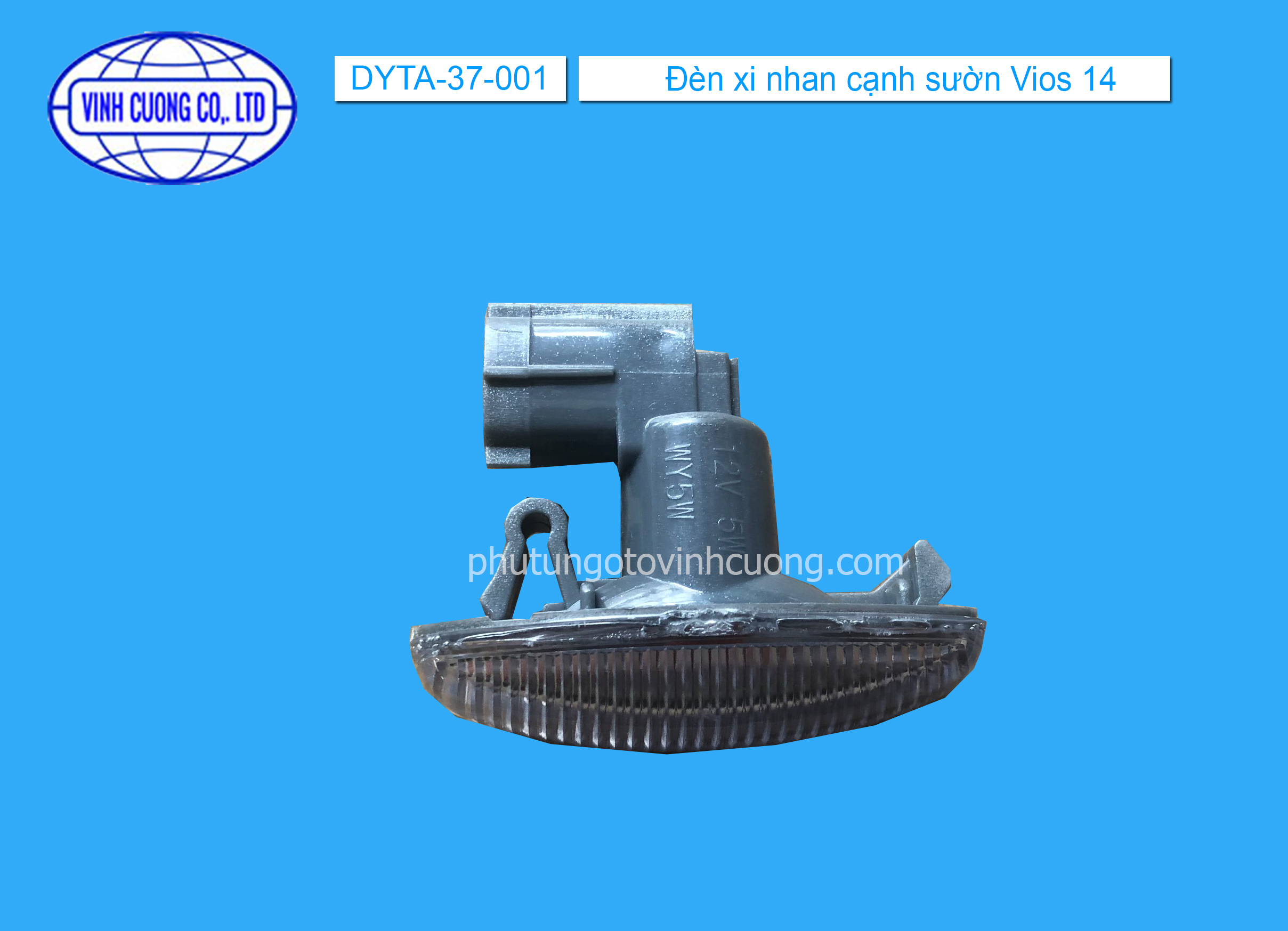 Đèn xi nhan cạnh sườn Vios 14