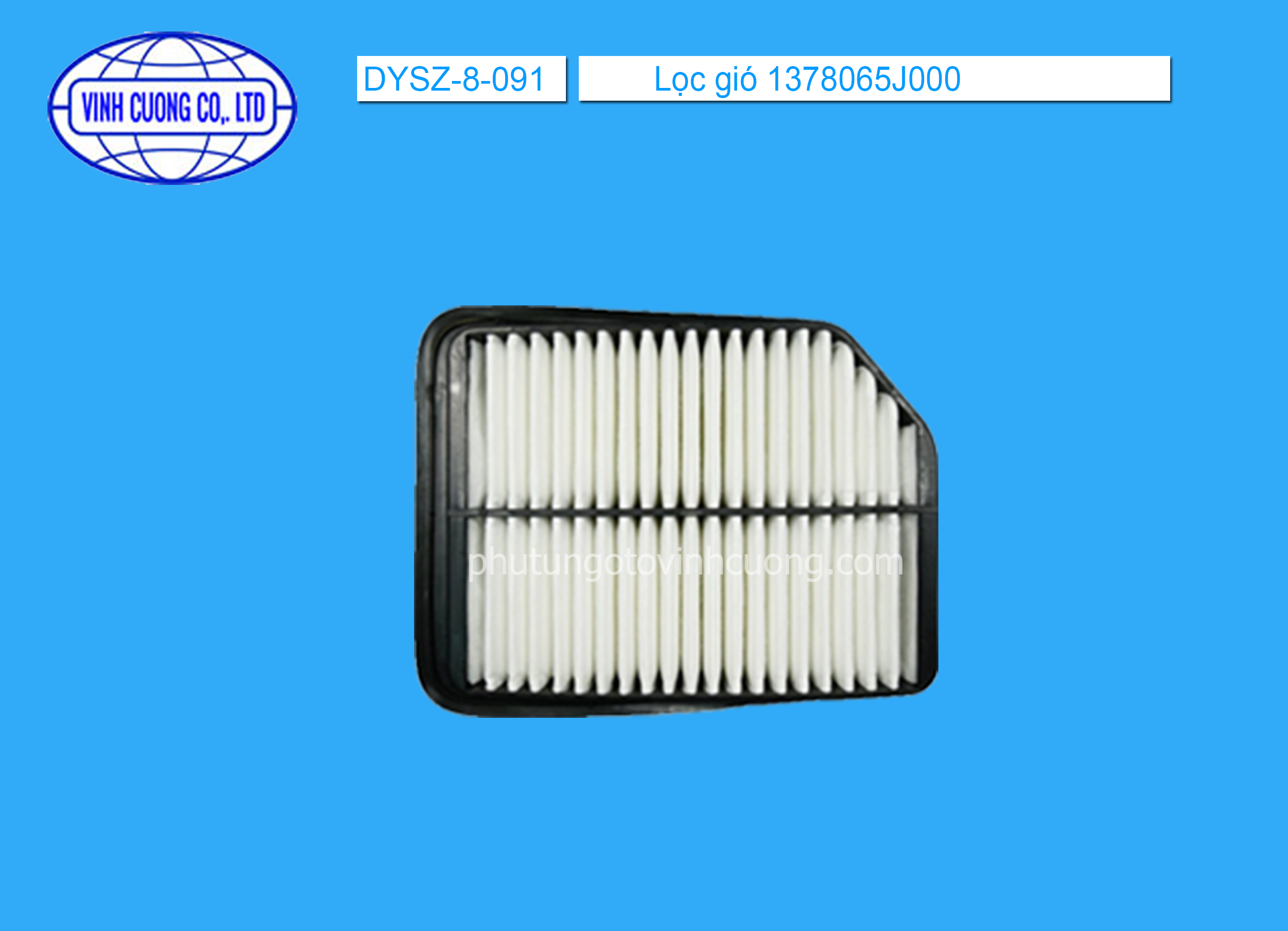 Lọc gió 1378065J00 Suzuki Grand Vitara 2015, Vitara 4WD 2009