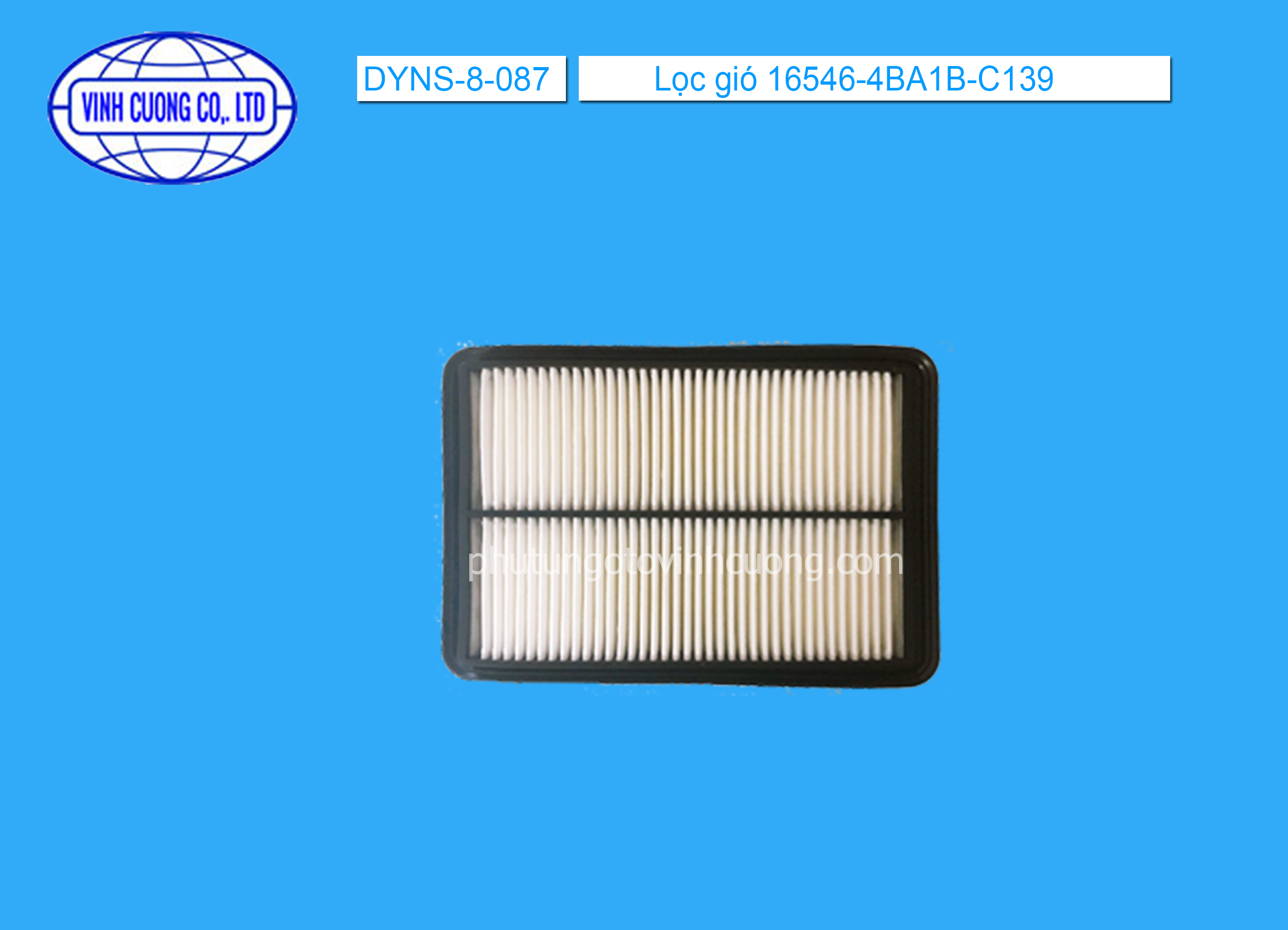 Lọc gió 16546-4BA1B-C139 Nissan X-Trail 2016