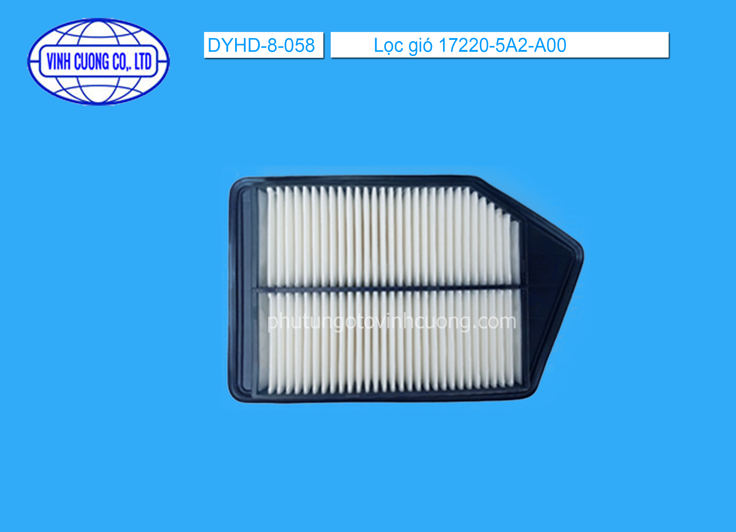 Lọc gió 17220-5A2-A00 Honda Accord 2.4 2013-2014