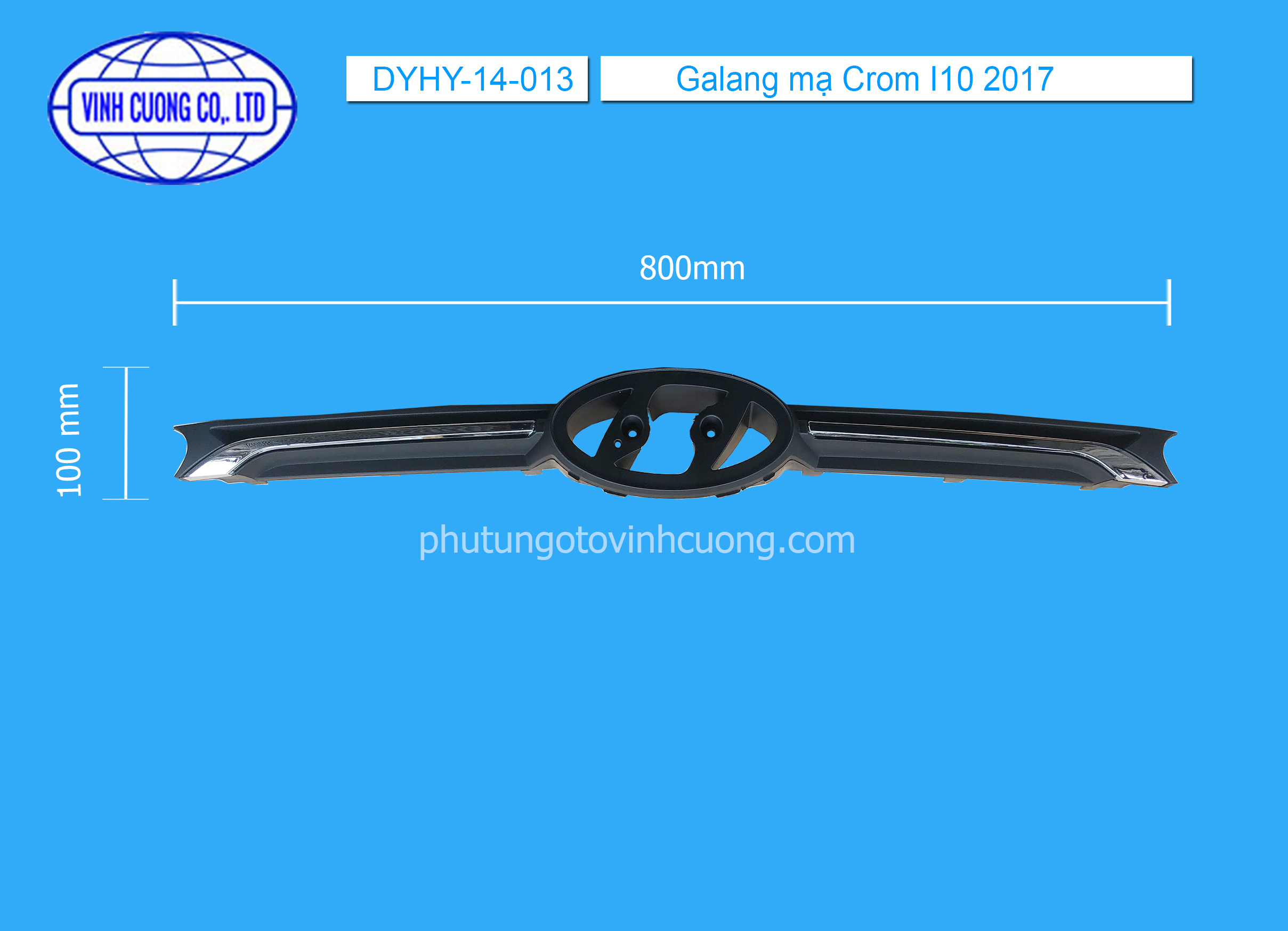 Galang mạ Crom I10 2017