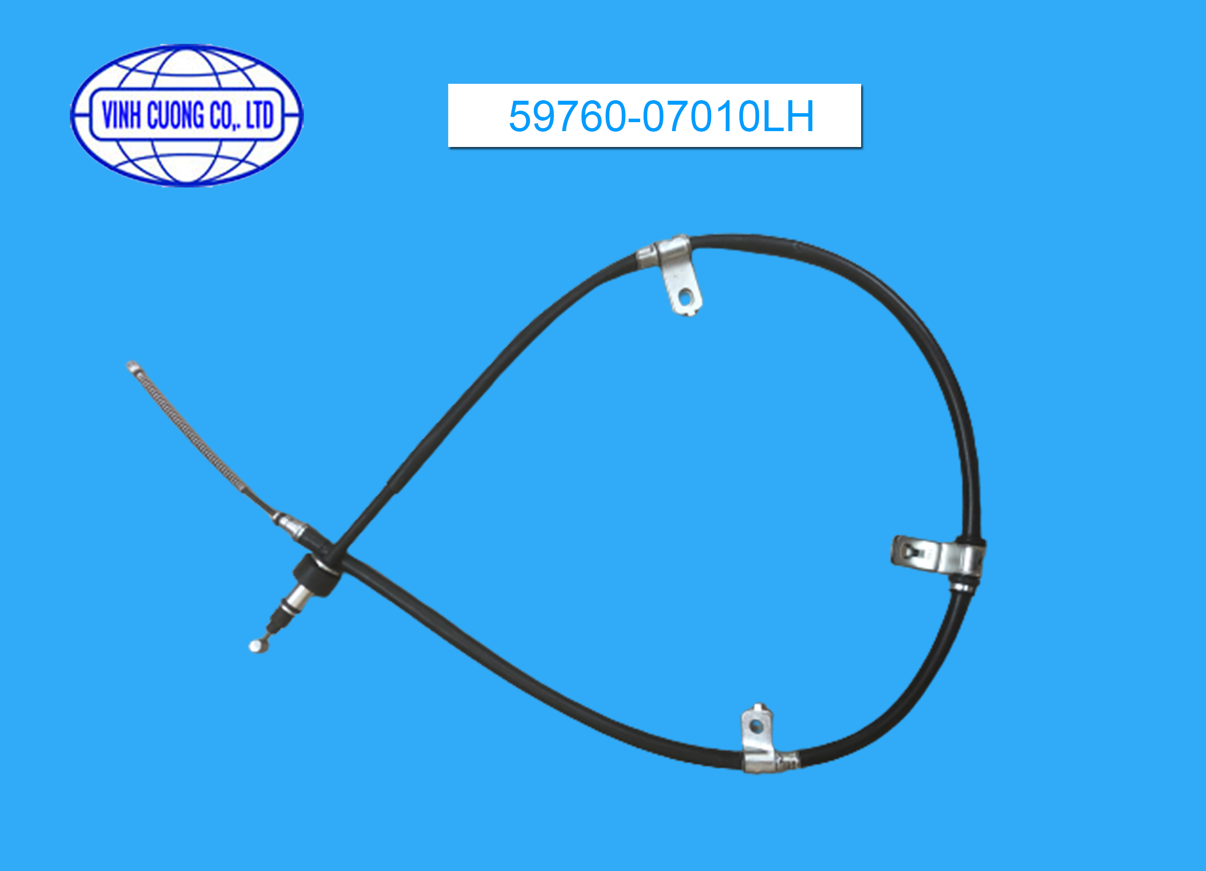 Cáp phanh tay KIA trái 59760-07010LH