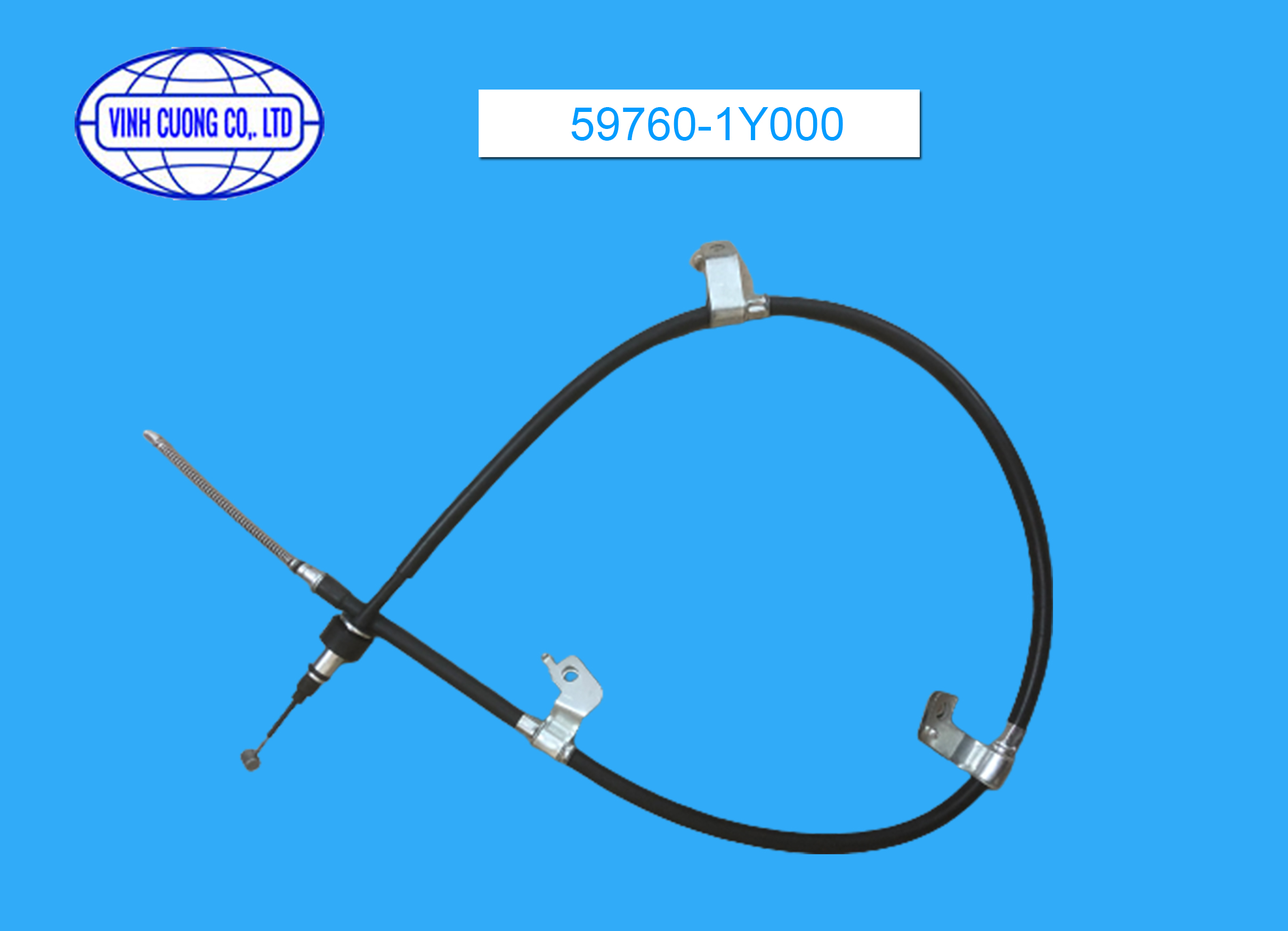 Cáp phanh tay đĩa trái KIA MOR 59760-1Y000