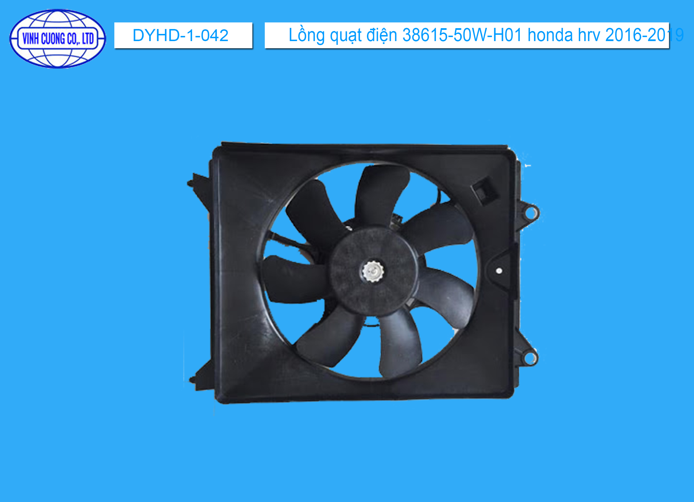 Lồng quạt điện 38615-50W-H01 honda hrv 2016-2019
