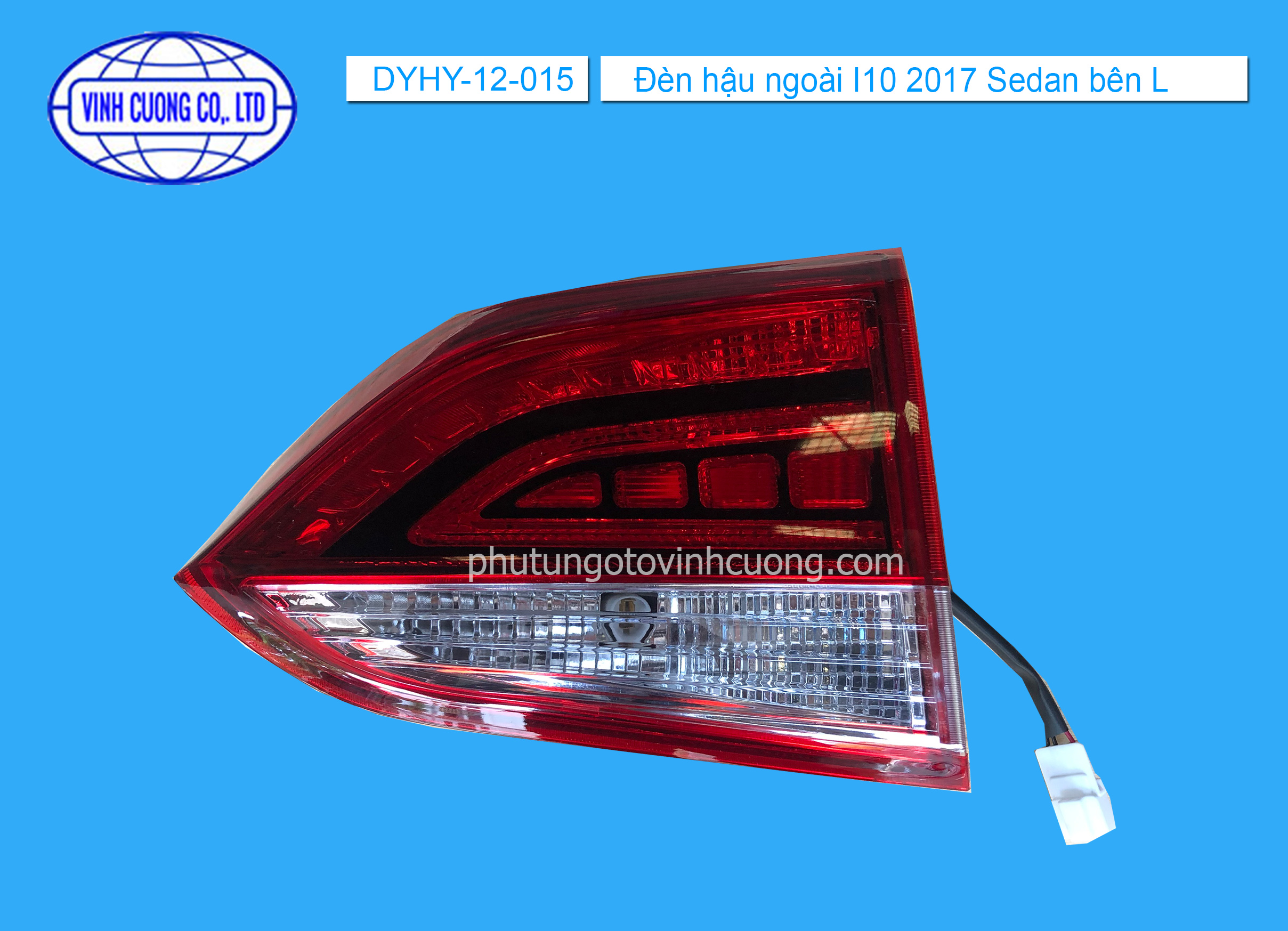 Đèn hậu trong I10 2017 Sedan bên L