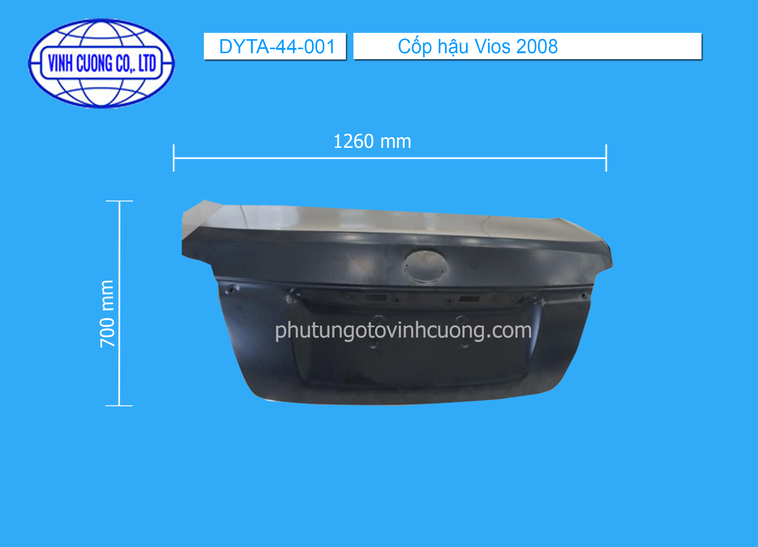 Cốp hậu Vios 2008