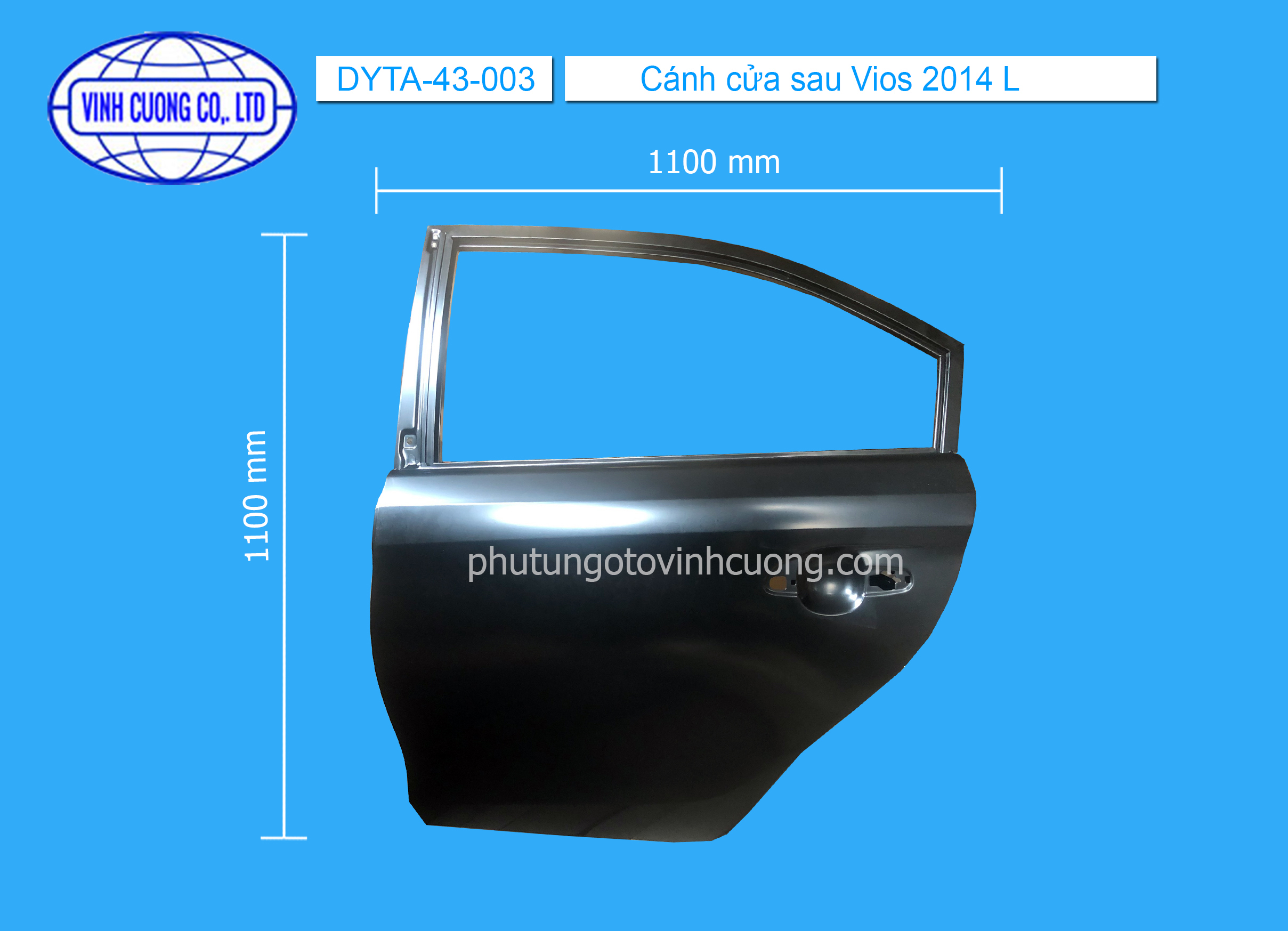 Cánh cửa sau Vios 2014 L