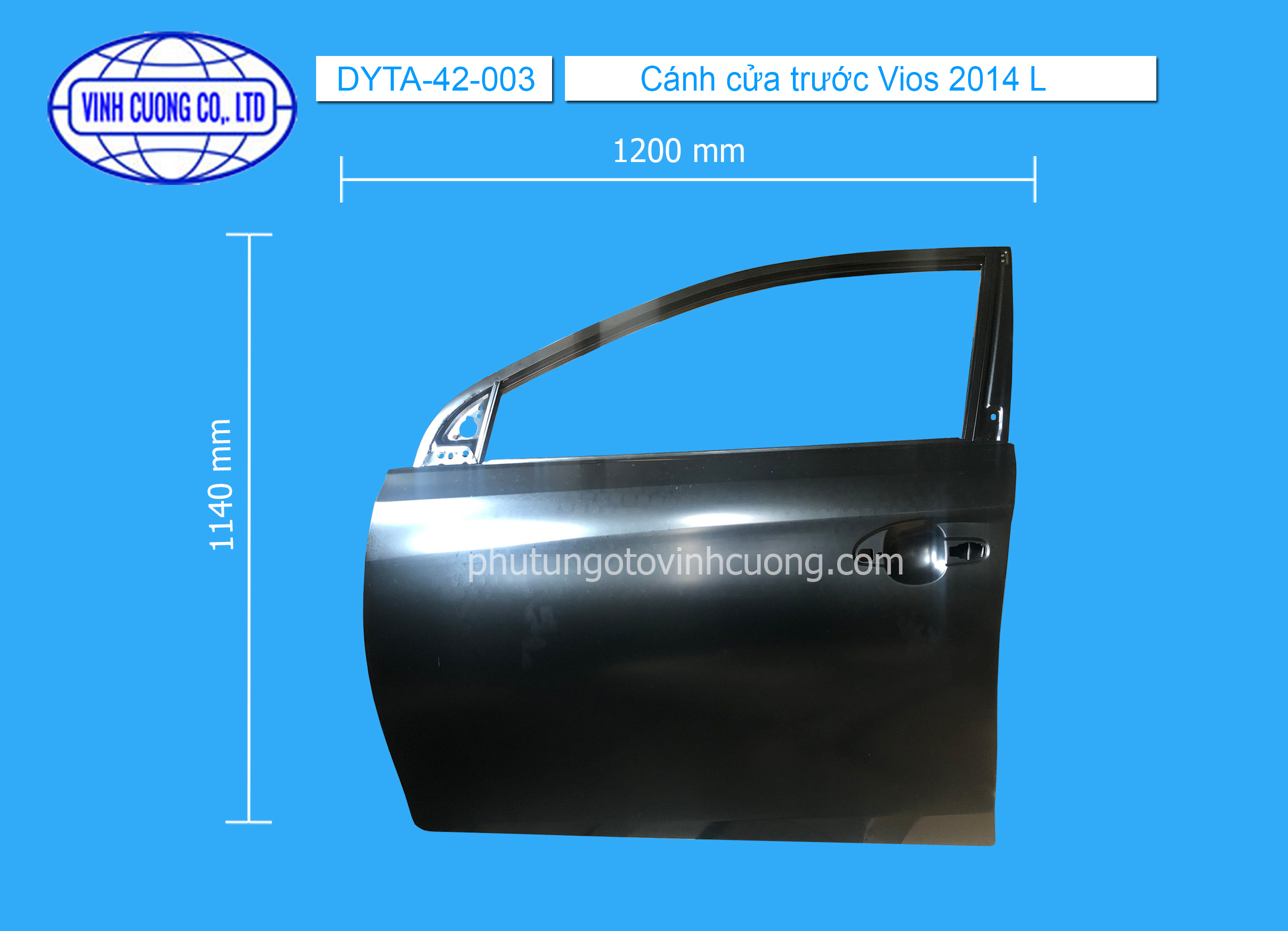 Cánh cửa trước Vios 2014 L