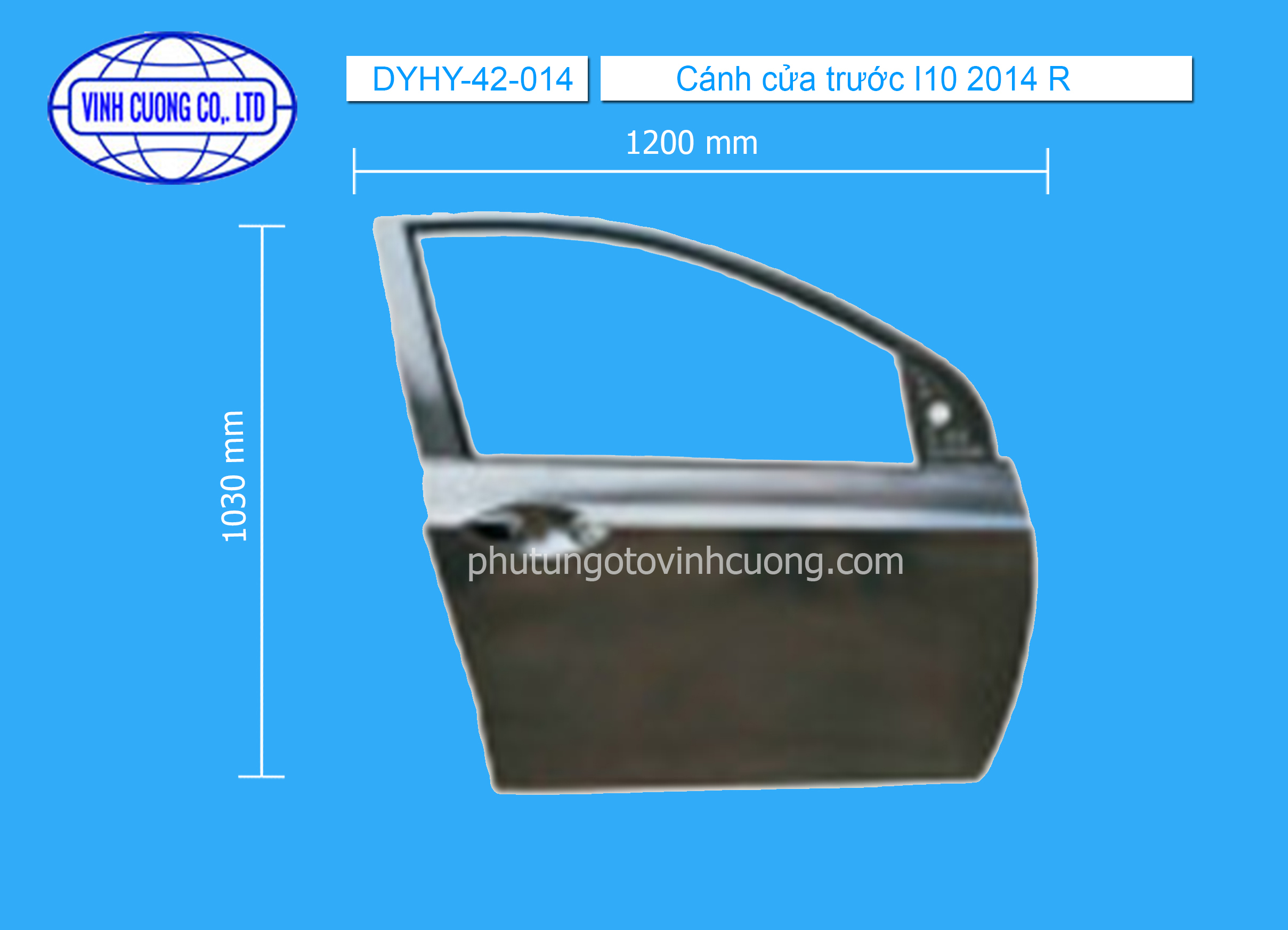 Cánh cửa trước I10 2008 R