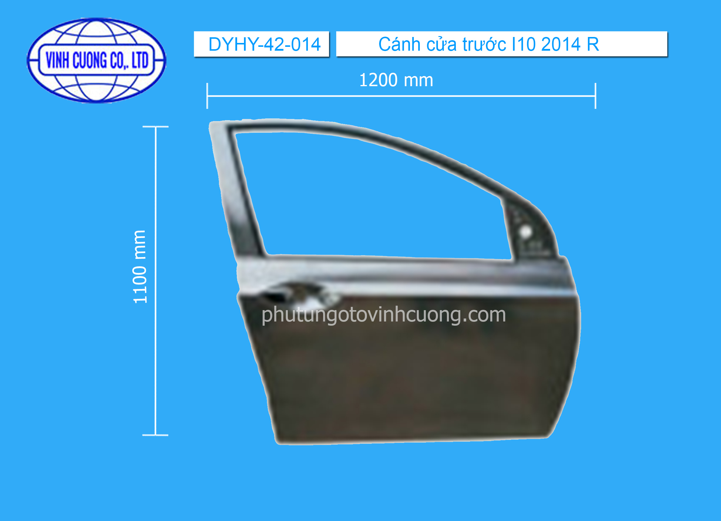 Cánh cửa trước I10 2014 R
