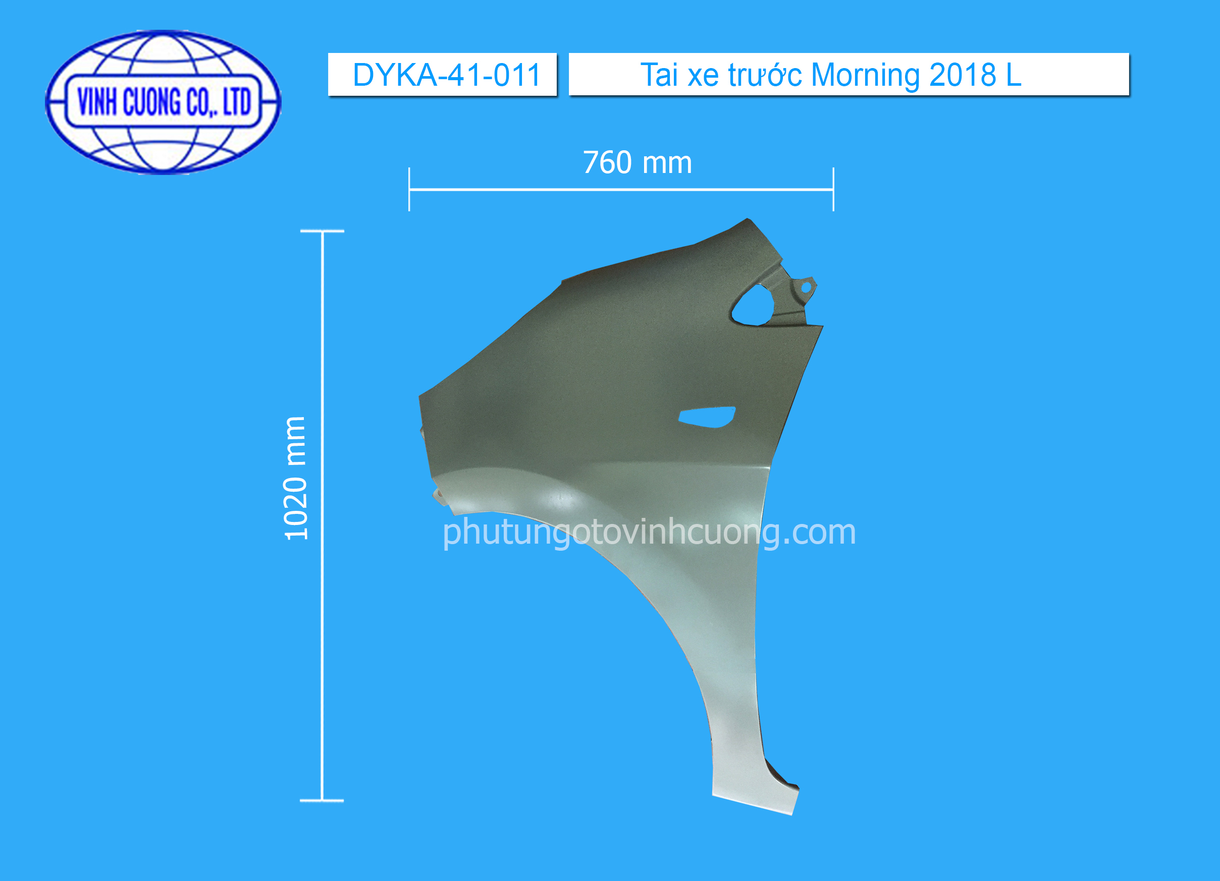 Tai xe trước Morning 2018 L